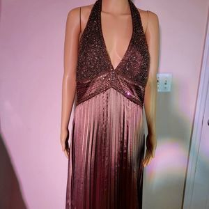 (23) NWT Nina Canacci Formal Gown in Brown